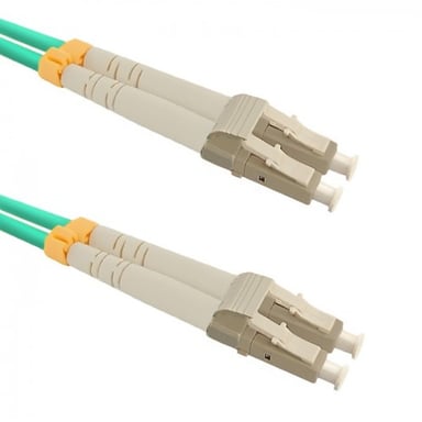Qoltec 54081 Cable de fibra óptica e InfiniBand 15 m LC Verde