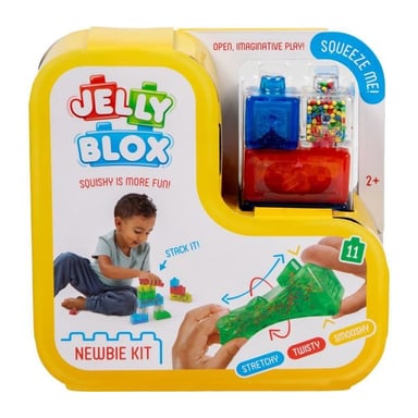 Set di costruzioni - GOLIATH - Jelly Blox Newbie Kit - Blocchi morbidi e tattili per bambini di 2 anni