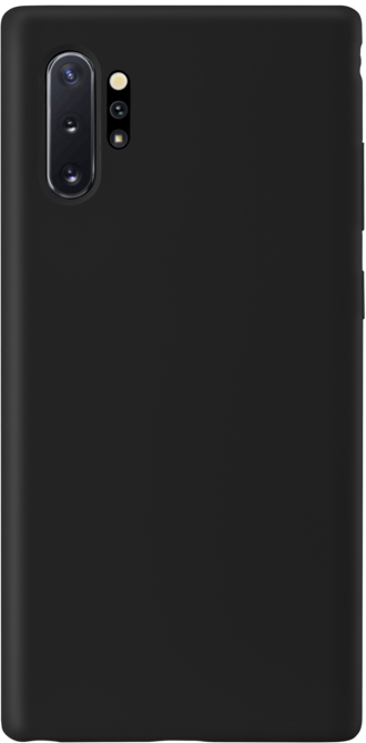 Coque en Gel de Silicone Doux pour Samsung Galaxy Note10+, Noir satin