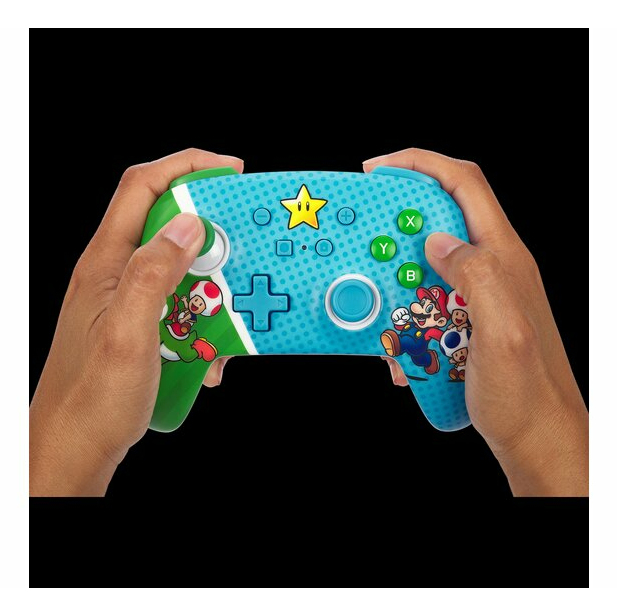 PowerA Manette sans Fil améliorée pour Nintendo Switch modèle OLED et Switch Lite Accessoire de Jeu Manette de Jeu Manette Gaming Manette Bluetooth sous Licence Officielle Mario: Super Star - vue 2