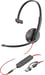 Poly Auriculares Blackwire 3215 monaural USB-C + conector de 3,5 mm + adaptador USB-C/A (paquete)