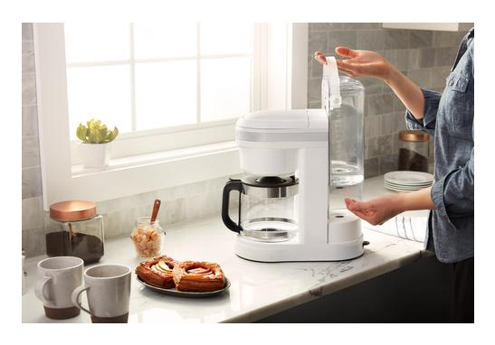 KitchenAid 5KCM1208EWH Semi automatique Machine à café filtre 1 7 Neuf - vue 2