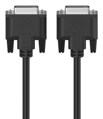 Hama 00300104 câble DVI 1,5 m DVI-I Noir