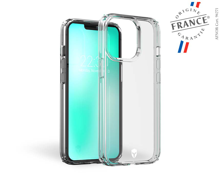 Coque Renforcée iPhone 13 Pro FEEL Garantie à vie Transparente - 50%  Plastique recyclé - Origine France Garantie Force Case - Force Case