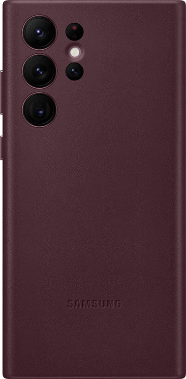 Coque Samsung G S22 Ultra 5G en Cuir Bordeaux Samsung