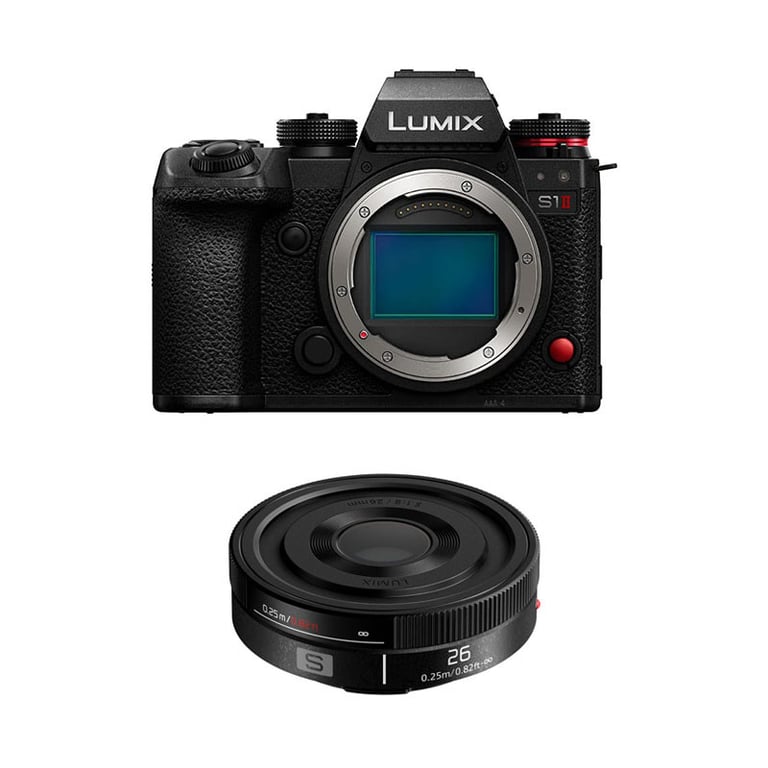 PANASONIC LUMIX S1 II + Objectif 26mm f8 Pancake Garanti - vue 2