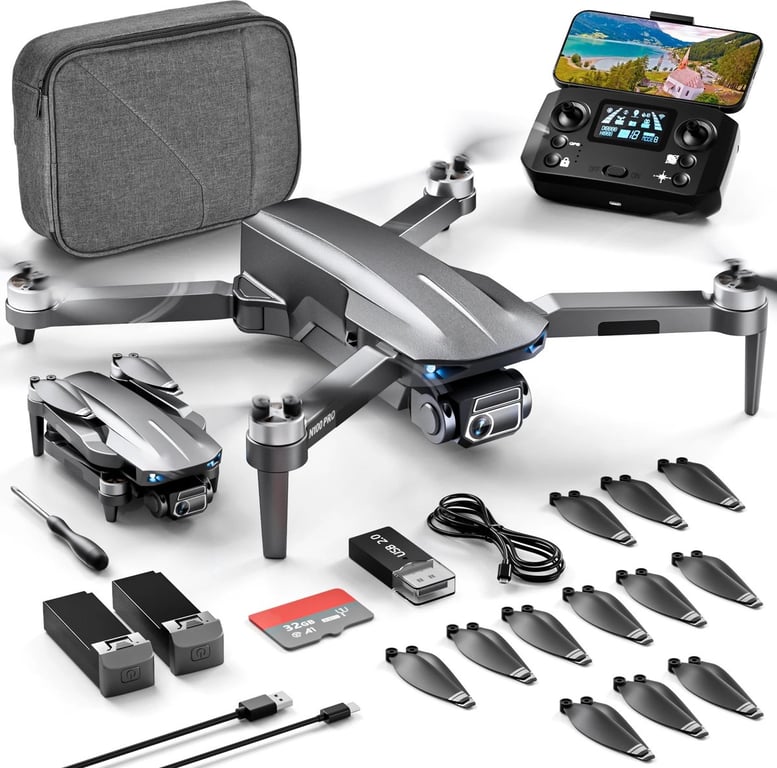 Drone N100 avec caméra 4K Transmission WIFI 5G FPV Adapté aux débutants Neuf