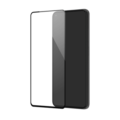 Protector de pantalla de cristal templado (100% cobertura de superficie) para Xiaomi Redmi Note 9, Negro