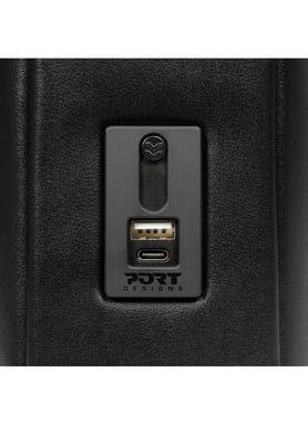 Port Designs VERSAILLES 2 maletín de cuero negro de 14 pulgadas para PC
