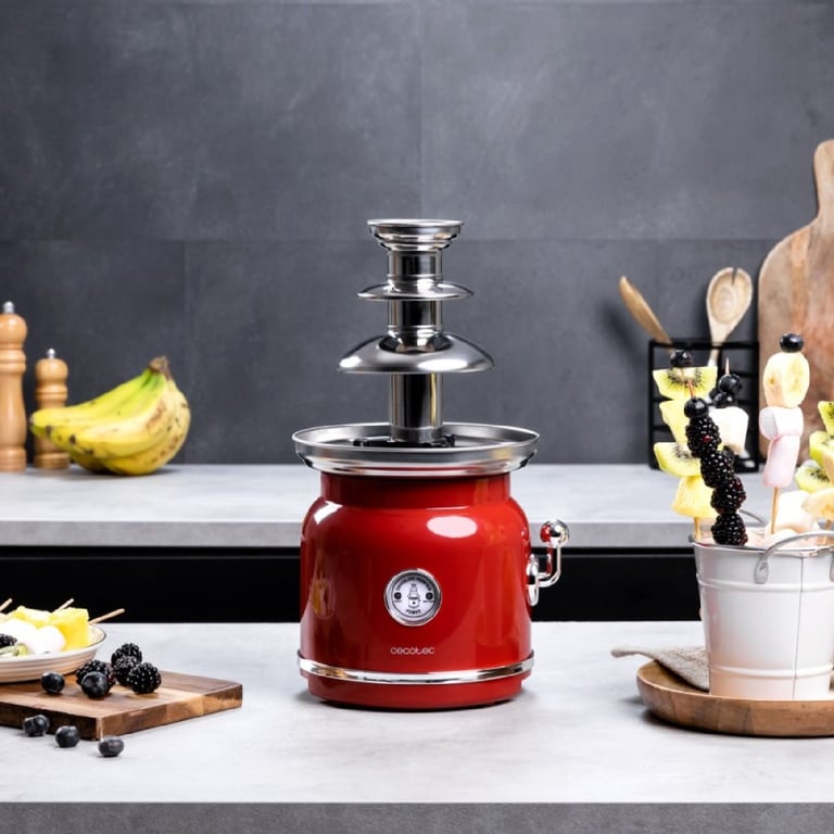 Fontaine À Chocolat Cecotec Fun Chocolicious – 90 W, 3 Niveaux, Acier Inoxydable - vue 3