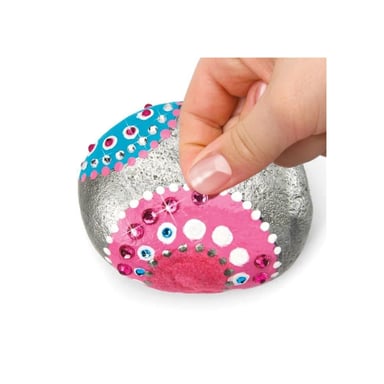 LEXIBOOK - Kit per l'arte della pietra con effetto metallico