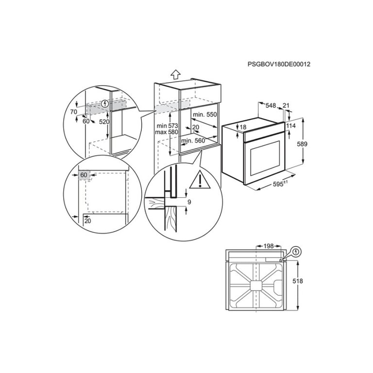 Four encastrable Electrolux Série 600 EOF4P46H - vue 7
