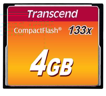 Memoria flash Transcend TS4GCF133 4GB CompactFlash MLC