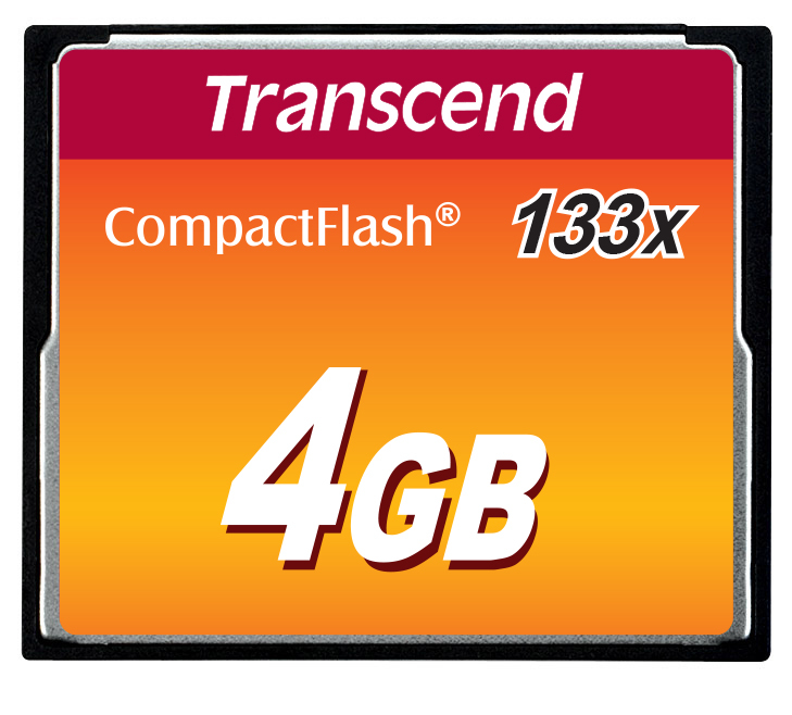 Transcend TS4GCF133 mémoire flash 4 Go CompactFlash MLC Neuf