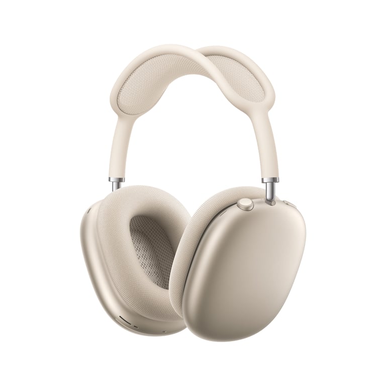 AirPods Max (2024), Casque Sans fil, USB Type-C Bluetooth, Lumière stellaire - Excellent état