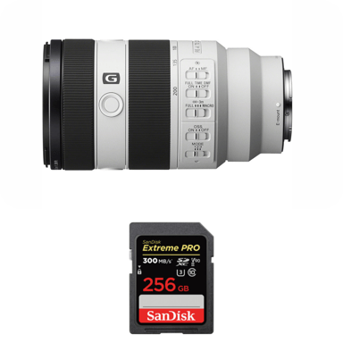 Objetivo Sony FE 70-200mm f/4 Macro G OSS II + 1 SanDisk 256GB Extreme PRO UHS-II + Ebook ''20 consejos para fotos que impactan''