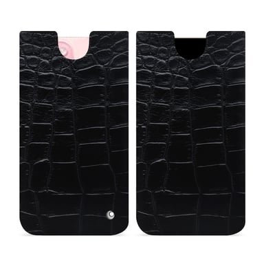 Pochette cuir Apple iPhone 15 - Pochette - Noir - Cuirs spéciaux