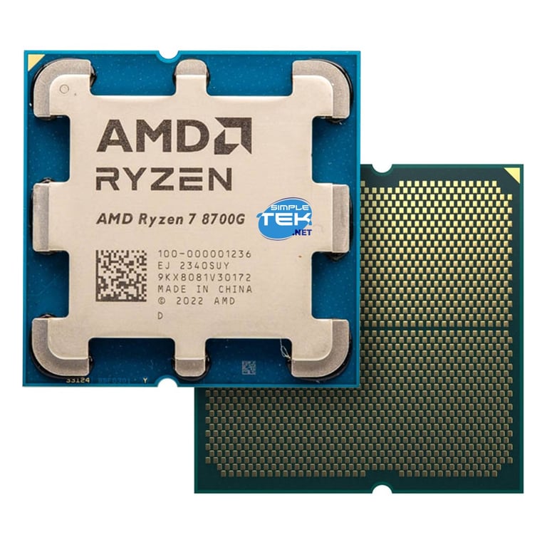 AMD Ryzen 7 Processeur Radeon Graphique Intégré Ryzen AI 8 Cœurs16 Threads DTP Socket AM5 Cache 24MO jusqu'à 5.1Ghz Fréquence Boost Ventilateur Wraith Stealth - vue 5