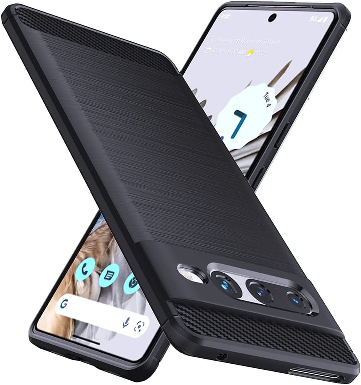 Coque brossée noire Google Pixel 7 Pro 5G Style Carbon Fiber Antichoc -  Accessoires Pochette Case Google Pixel 7 Pro 5G - Xeptio