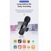 CP K9 Mini Lightning Smartphone Wireless clip clear sound microphone noise cancell (5.7x1.5cm) Black