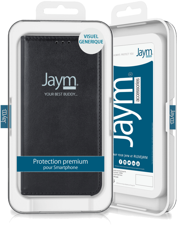 JAYM - Etui Folio Noir pour Xiaomi MI 10T Lite 5G ? Fermeture Magnetique ? Fonction cinéma Stand ? R