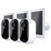 Arlo Essential Caméra de sécurité extérieure 2K avec Panneaux Solaires, pack de 3