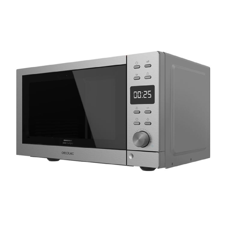 CECOTEC 01398 - Micro-ondes sans plateau GrandHeat 2000 Flatbed Steel - Neuf