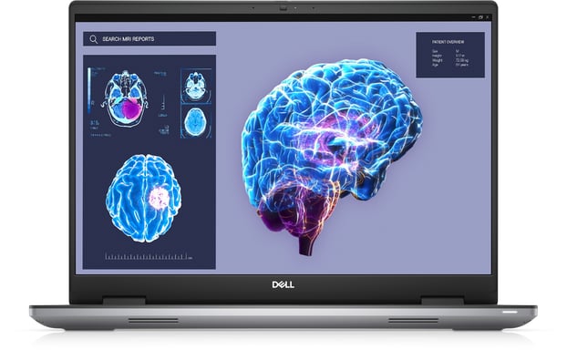 DELL Precision 7680 Intel® Core™ i7 i7-13850HX Station de travail mobile 40,6 cm (16'') Full HD+ 32 Go DDR5-SDRAM 1 To SSD NVIDIA RTX 2000 Ada Wi-Fi 6E (802.11ax) Windows 11 Pro Allemand Gris