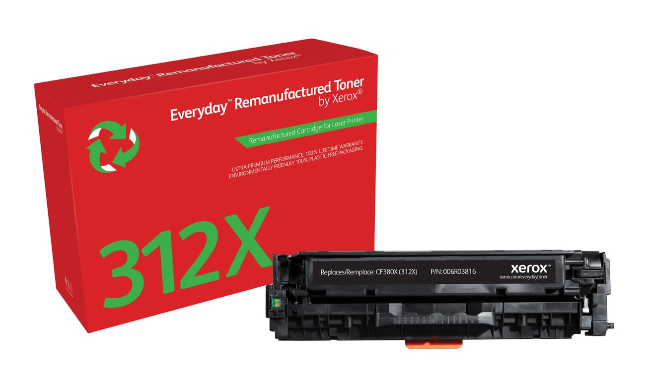 Everyday Toner rigenerato  di Xerox Nero compatibile con HP 312X CF380X High capacity (TONER BLACK HP 312X - XEROX EVERYDAY) - Neuf