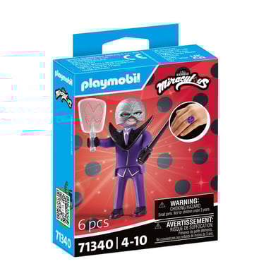 PLAYMOBIL Miraculous set: Mariposa - La supervillana de Ladybug