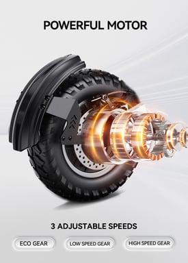 Scooter Eléctrico T10 | Velocidad Máx 25 km/h | Autonomía 60 km | Motor 900W | Batería 48V 13.5Ah | Neumáticos de 11 Pulgadas | Negro