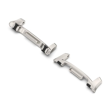 Connecteurs Anti-Oscillation pour Samsung Watch 8/8 Classic (Embouts en Acier avec Inserts en Caoutchouc) - Lot de 2 Silver 20 mm - Neuf