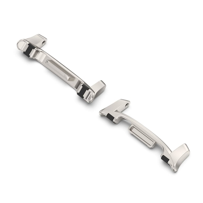 INF Connecteurs Anti-oscillation Pour Samsung Watch 8/8 Classic (embouts En Acier Avec Inserts En Caoutchouc) - Lot De 2 Sil - vue 2