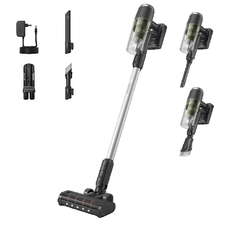 Aspirateur Balai Philips 3000 Series XC3033/01 Noir et Vert - Neuf