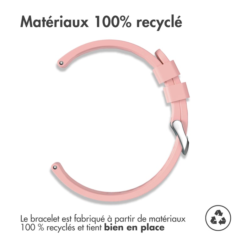 Bracelet 20mm Silicone flexible - vue 3