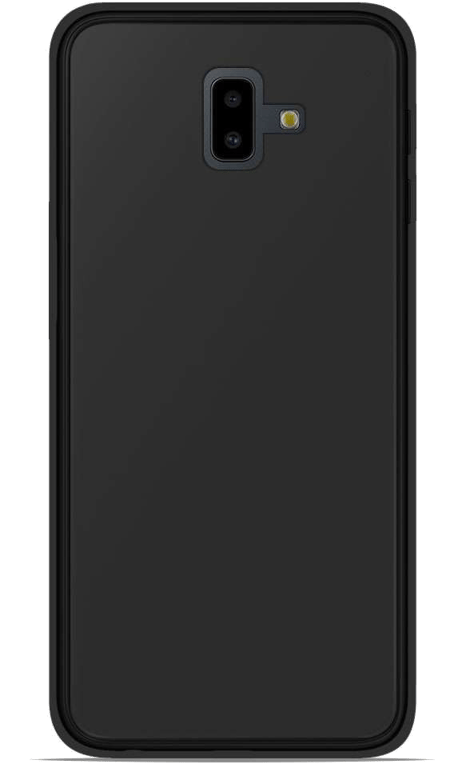 Coque silicone unie compatible Givré Noir Samsung Galaxy J6 Plus 2018