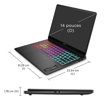 OMEN Transcend Laptop 14 fb1037nf - vue 5