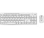 Logitech MK295 Tastiera wireless silenziosa combinata Mouse incluso RF Wireless AZERTY francese Bianco