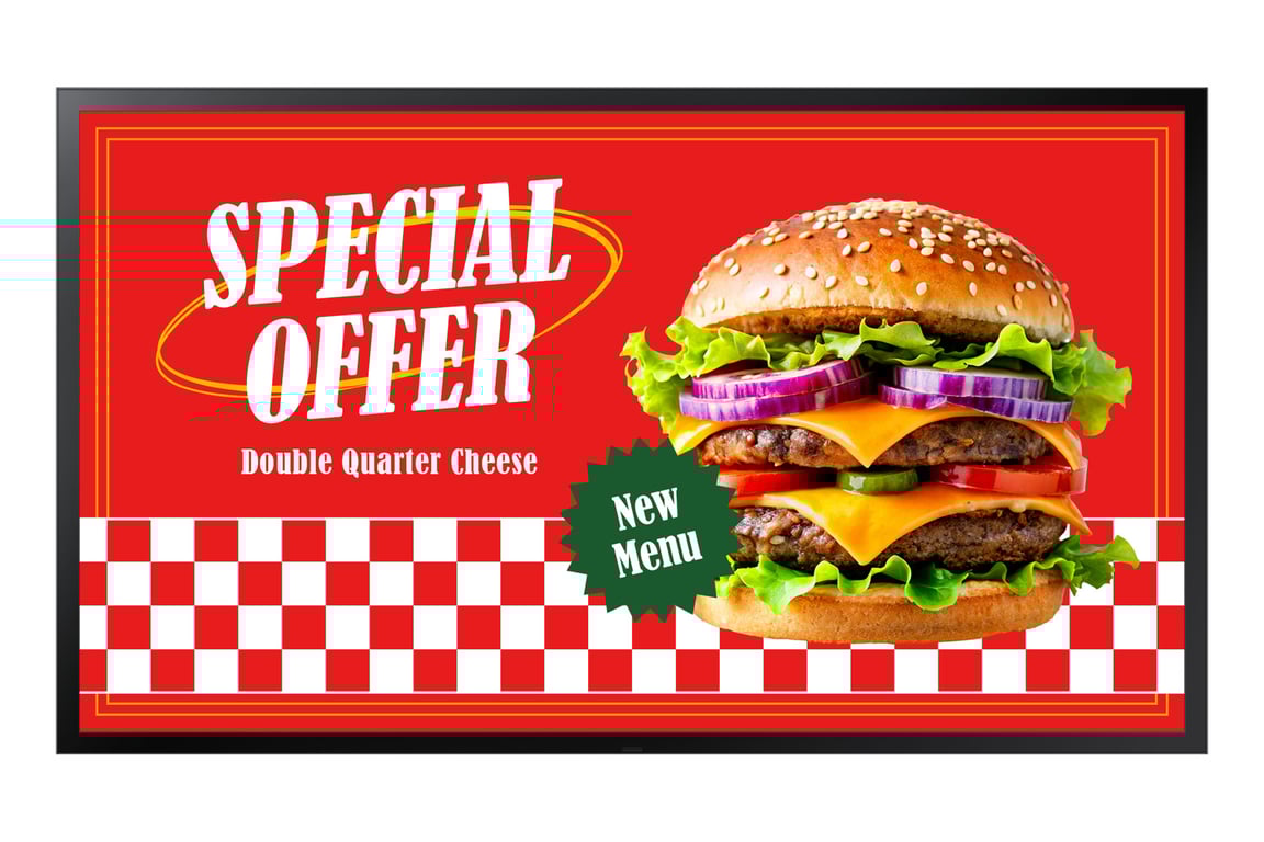 Samsung Monitor 46 pollici Full HD 1920x1080 Luminosità 3500 cdm² Professionale - vue 2