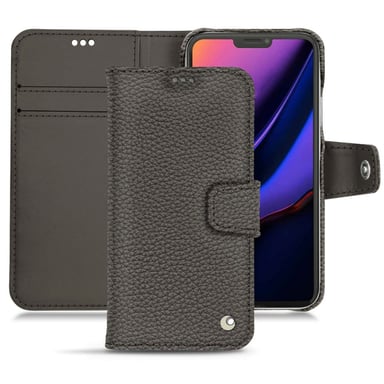 Housse cuir Apple iPhone 11 Pro -  - Gris - Cuir grainé