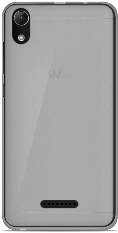 Coque silicone unie compatible Givré Blanc Wiko Lenny 4 Plus