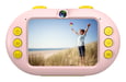 AGFA PHOTO Realikids Cam Waterproof - Fotocamera impermeabile per bambini, 24 MP, schermo LCD 2,4, batteria al litio - Rosa + MSD8GB