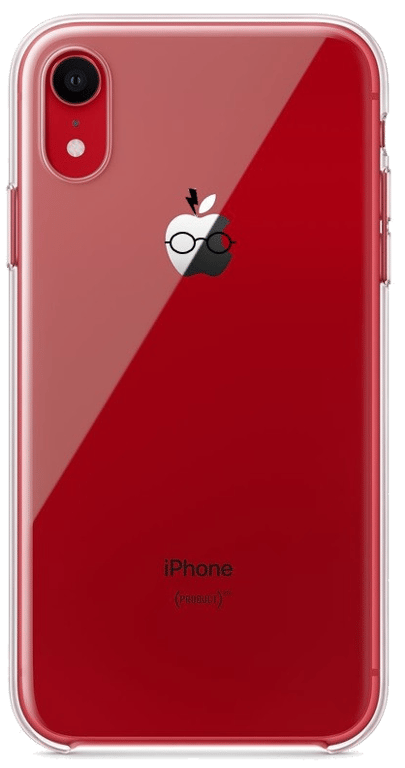 Coque Silicone IPHONE Xr Harry Potter Transparente APPLE Fun Lunette Eclair Pomme Protection Souple