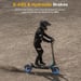 Trottinette Elettrica Ausom, Motore Doppio, Pneumatici da 10'', Batteria 20,8Ah, Sospensione a 4 Molle, Freni E-ABS, Autonomia 100 km, Carico Max 150 kg, per Avventure Off-Road