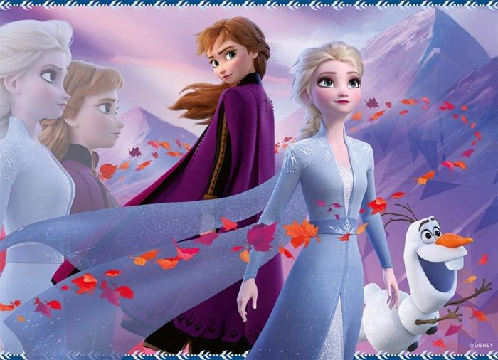 Puzzle 45 pièces : La Reine des Neiges 2 Frozen 2 : 'amour de deux soeurs Ravensburger Nathan - vue 4