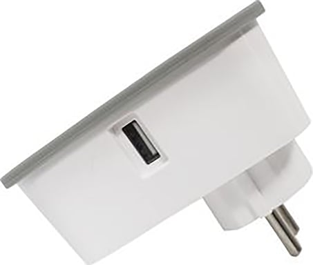 Prise connectée WiFi + Bluetooth® 2 prises USB A avec Compteur 16A Konyks