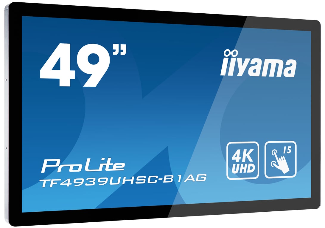 iiyama ProLite TF4939UHSC B1AG écran plat de PC 124 5 cm 49 3840 x 2160 pixels 4K Ultra HD LED Écran tactile utilisateur Neuf - vue 2