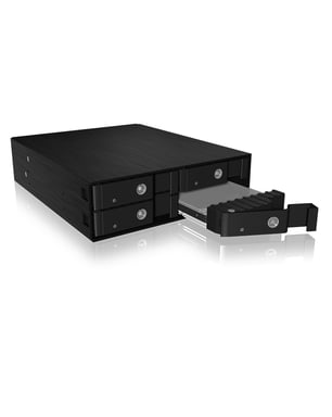 ICY BOX IB-2240SSK 13,3 cm (5.25'') Plateau de stockage de disques Noir