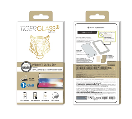 Cristal templado antibacteriano Tiger Glass Plus para iPhone XS Max/11 Pro Max