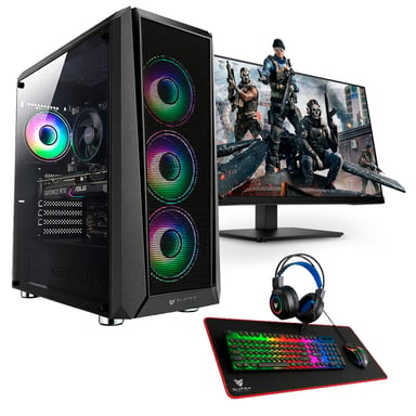 PC Gaming RedSec Ryzen 5 7500F 32 GB RAM 1 TB SSD RTX 5050 8 GB + Schermo 27'' + Pack Gaming + Windows 11 Pro